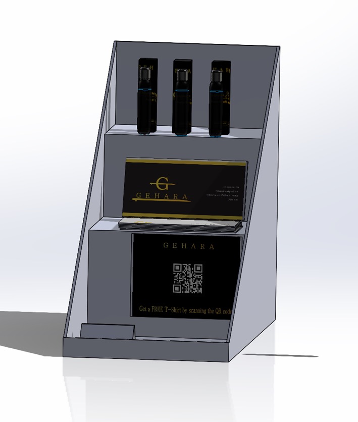 CAD assembly of the point of sale products