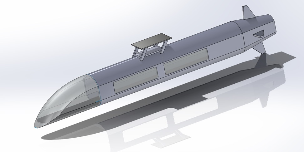 CAD model of the submarine hull